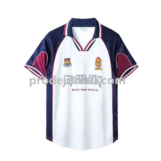 West Ham United Dresy Fotbal Iron Maiden Retro Muž Venkovní 1999 Krátký rukáv