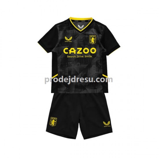 Aston Villa Dresy Fotbal Dětský Alternativní 2022-2023 Krátký rukáv