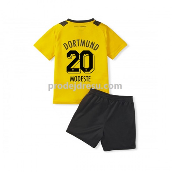 Borussia Dortmund Dresy Fotbal Anthony Modeste 20 Dětský Domácí 2022-2023 Krátký rukáv
