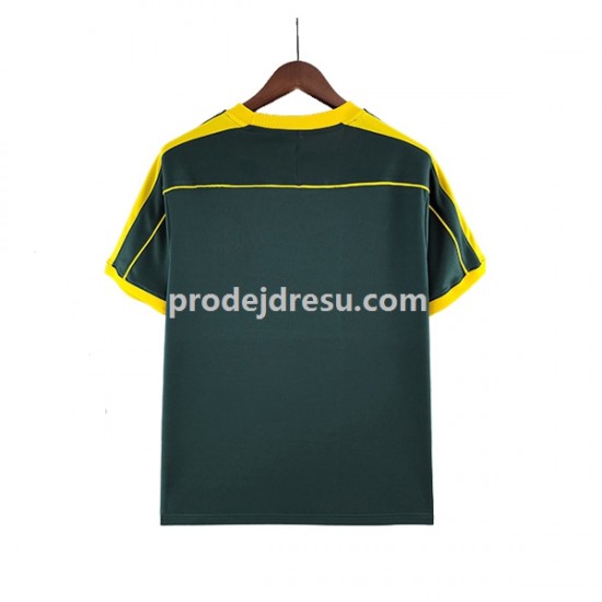 Brazílie Dresy Fotbal Brankářské Retro Muž Venkovní 1998 Krátký rukáv