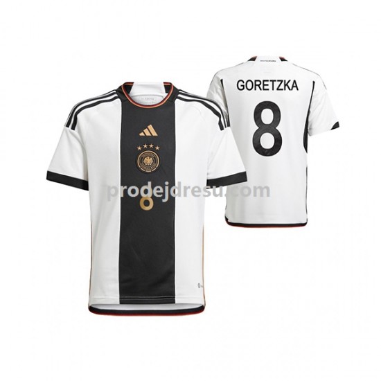 Německo Dresy Fotbal Leon Goretzka 8 Muž Domácí World Cup 2022 Krátký rukáv