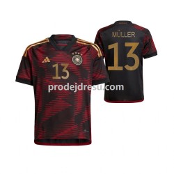 Německo Dresy Fotbal Thomas Muller 13 Muž Venkovní World Cup 2022 Krátký rukáv