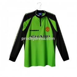 Manchester United Dresy Fotbal Brankářské Retro Muž Domácí 1998-1999 Dlouhý rukáv