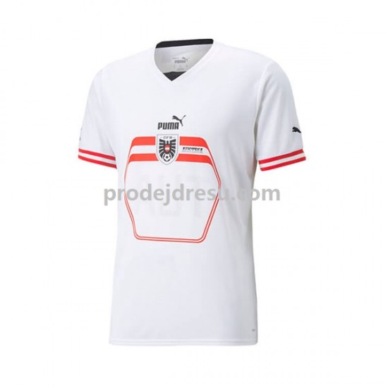 Rakousko Dresy Fotbal Muž Venkovní 2022 Krátký rukáv