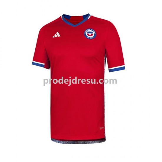 Chile Dresy Fotbal Muž Domácí 2022 Krátký rukáv