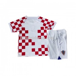 Chorvatsko Dresy Fotbal Dětský Domácí World Cup 2022 Krátký rukáv
