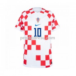 Chorvatsko Dresy Fotbal Modrić 10 Muž Domácí World Cup 2022 Krátký rukáv