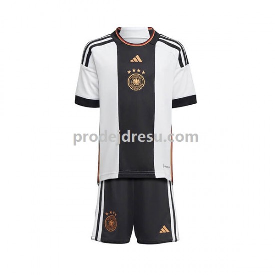 Německo Dresy Fotbal Dětský Domácí World Cup 2022 Krátký rukáv
