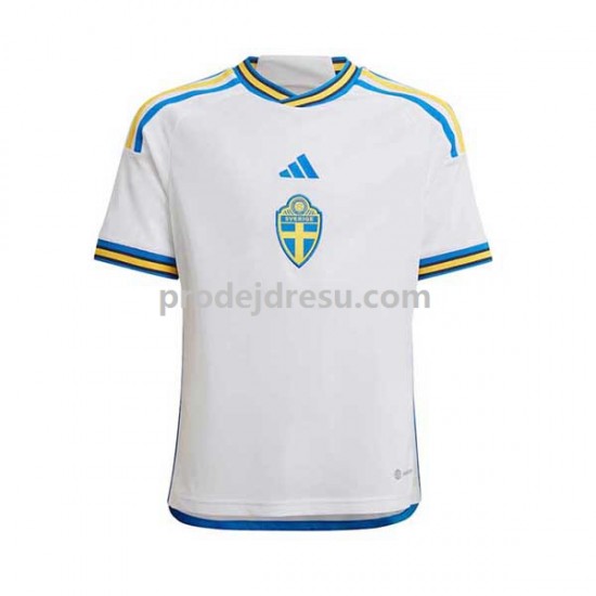 Švédsko Dresy Fotbal Muž Venkovní 2022 Krátký rukáv