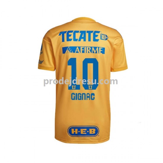 Tigres UANL Dresy Fotbal André-Pierre Gignac 10 Muž Domácí 2022-2023 Krátký rukáv