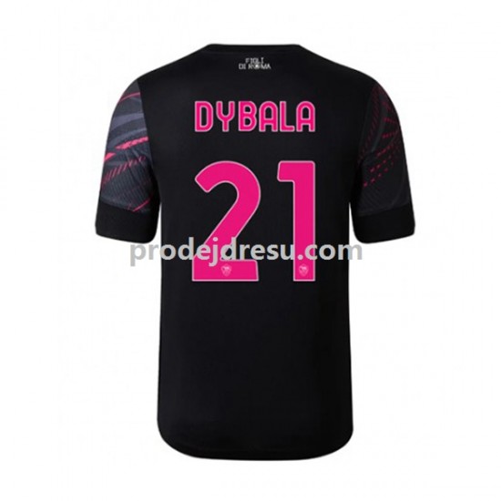 AS Řím Dresy Fotbal Paulo Dybala 21 Muž Alternativní 2022-2023 Krátký rukáv