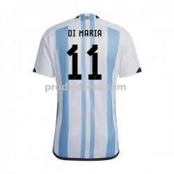 Argentina Dresy Fotbal Di Maria 11 Muž Domácí World Cup 2022 Krátký rukáv