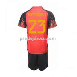 Belgie Dresy Fotbal Michy Batshuayi 23 Dětský Domácí World Cup 2022 Krátký rukáv