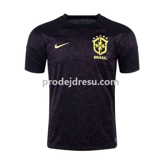 Brazílie Dresy Fotbal Brankářské Muž Domácí World Cup 2022 Krátký rukáv