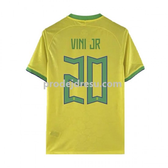 Brazílie Dresy Fotbal Vinicius Junior 20 Muž Domácí World Cup 2022 Krátký rukáv