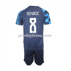 Chorvatsko Dresy Fotbal Kovacic 8 Dětský Venkovní World Cup 2022 Krátký rukáv