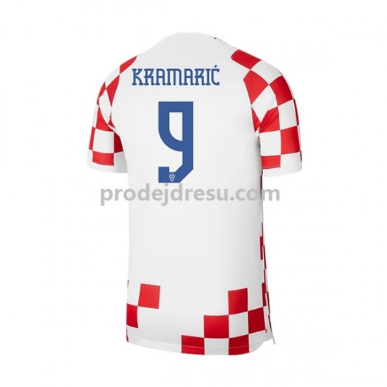 Chorvatsko Dresy Fotbal Kramaric 9 Muž Domácí World Cup 2022 Krátký rukáv