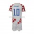 Chorvatsko Dresy Fotbal Modrić 10 Dětský Domácí World Cup 2022 Krátký rukáv