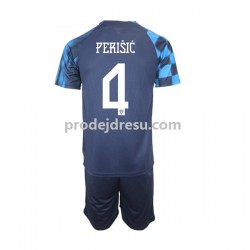 Chorvatsko Dresy Fotbal Perisic 4 Dětský Venkovní World Cup 2022 Krátký rukáv
