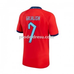 Anglie Dresy Fotbal Grealish 7 Muž Venkovní World Cup 2022 Krátký rukáv