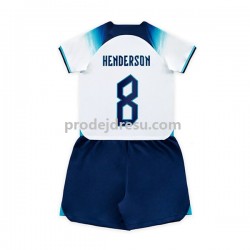 Anglie Dresy Fotbal Henderson 8 Dětský Domácí World Cup 2022 Krátký rukáv