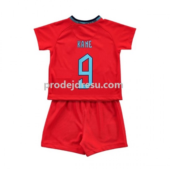 Anglie Dresy Fotbal Kane 9 Dětský Venkovní World Cup 2022 Krátký rukáv
