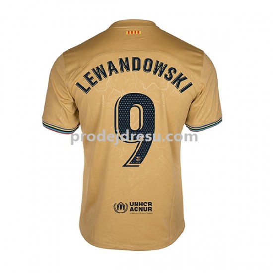 FC Barcelona Dresy Fotbal Lewandowski 9 Muž Venkovní 2022-2023 Krátký rukáv