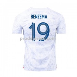 Francie Dresy Fotbal Benzema 19 Muž Venkovní World Cup 2022 Krátký rukáv