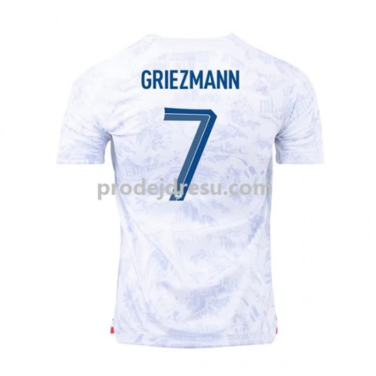 Francie Dresy Fotbal Griezmann 7 Muž Venkovní World Cup 2022 Krátký rukáv