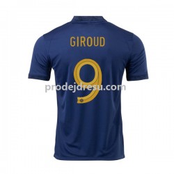 Francie Dresy Fotbal Olivier Giroud 9 Muž Domácí World Cup 2022 Krátký rukáv Francie Dresy Fotbal Olivier Giroud 9 Muž Domácí World Cup 2022 Krátký rukáv