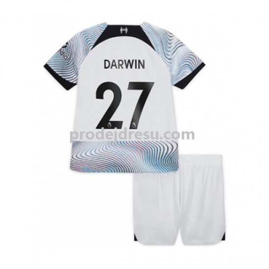 Liverpool Dresy Fotbal Darwin Nunez 27 Dětský Venkovní 2022-2023 Krátký rukáv