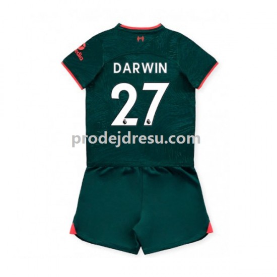 Liverpool Dresy Fotbal Darwin Nunez 27 Dětský Alternativní 2022-2023 Krátký rukáv