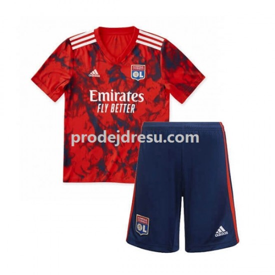 Olympique Lyonnais Dresy Fotbal Dětský Venkovní 2022-2023 Krátký rukáv