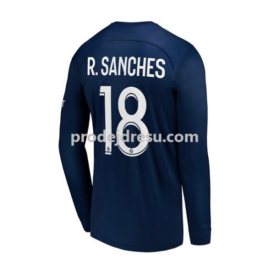 Paris Saint-Germain Dresy Fotbal R.Sanches 18 Muž Domácí 2022-2023 Dlouhý rukáv