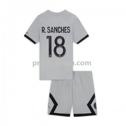 Paris Saint-Germain Dresy Fotbal R.Sanches 18 Dětský Venkovní 2022-2023 Krátký rukáv