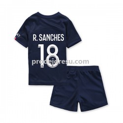 Paris Saint-Germain Dresy Fotbal R.Sanches 18 Dětský Domácí 2022-2023 Krátký rukáv