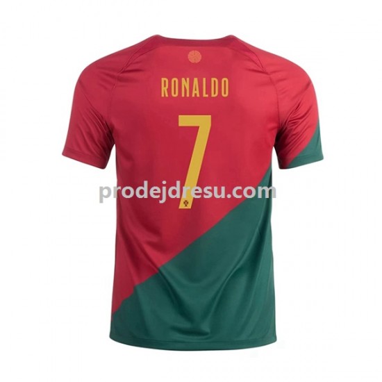 Portugalsko Dresy Fotbal Ronaldo 7 Muž Domácí World Cup 2022 Krátký rukáv