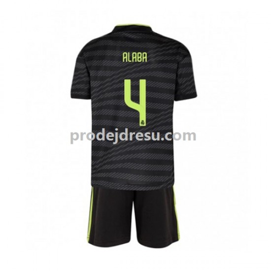 Real Madrid Dresy Fotbal David Alaba 4 Dětský Alternativní 2022-2023 Krátký rukáv