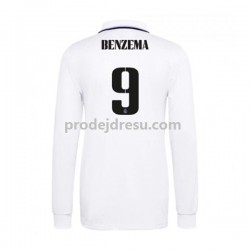 Real Madrid Dresy Fotbal Karim Benzema 9 Muž Domácí 2022-2023 Dlouhý rukáv
