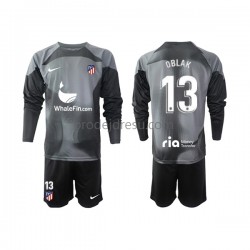 Atlético Madrid Dresy Fotbal Jan Oblak 13 Brankářské Dětský Venkovní 2022-2023 Dlouhý rukáv