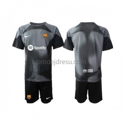 FC Barcelona Dresy Fotbal Brankářské Dětský Venkovní 2022-2023 Krátký rukáv
