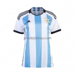 Argentina Dresy Fotbal Žena Domácí World Cup 2022 Krátký rukáv