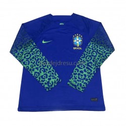 Brazílie Dresy Fotbal Muž Venkovní World Cup 2022 Dlouhý rukáv
