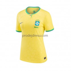 Brazílie Dresy Fotbal Žena Domácí World Cup 2022 Krátký rukáv