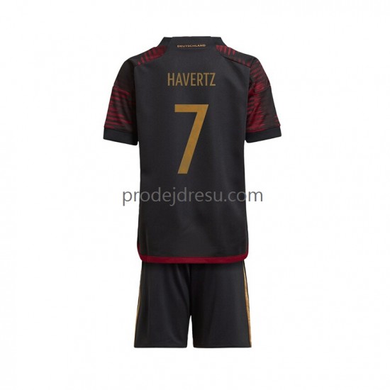 Německo Dresy Fotbal Havertz 7 Dětský Venkovní World Cup 2022 Krátký rukáv