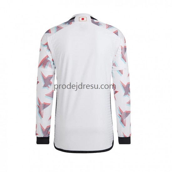 Japonsko Dresy Fotbal Muž Venkovní World Cup 2022 Dlouhý rukáv