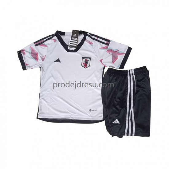 Japonsko Dresy Fotbal Dětský Venkovní World Cup 2022 Krátký rukáv