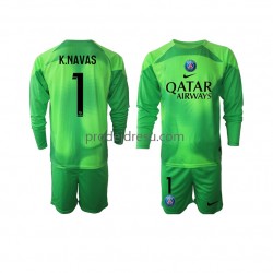 Paris Saint-Germain Dresy Fotbal Keylor Navas 1 Brankářské Dětský Domácí 2022-2023 Dlouhý rukáv