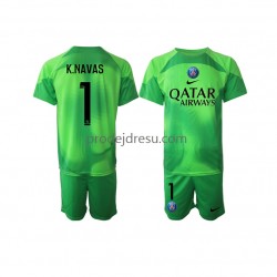 Paris Saint-Germain Dresy Fotbal Keylor Navas 1 Brankářské Dětský Domácí 2022-2023 Krátký rukáv