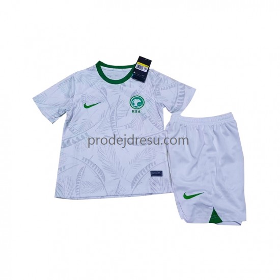 Saúdská Arábie Dresy Fotbal Dětský Domácí World Cup 2022 Krátký rukáv